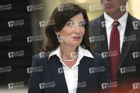 Pressekonferenz mit Kathy Hochul in New York