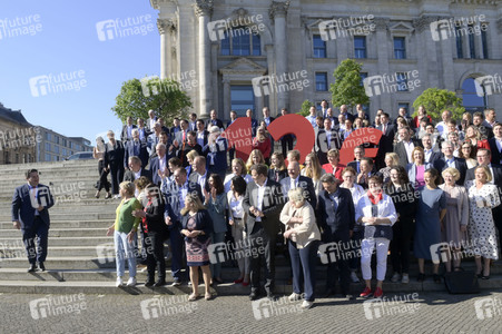 Kundgebung zur Befürwortung des 12-Euro-Mindestlohns in Berlin