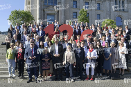 Kundgebung zur Befürwortung des 12-Euro-Mindestlohns in Berlin