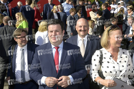 Kundgebung zur Befürwortung des 12-Euro-Mindestlohns in Berlin