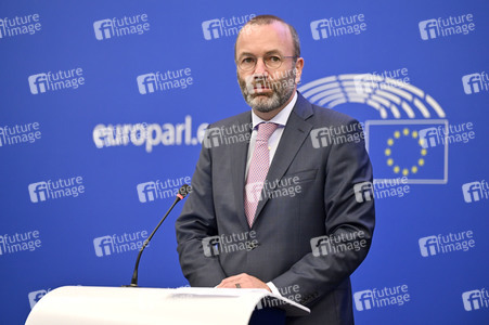 Pressebriefing Fraktion der Europäischen Volkspartei im EU-Parlament in Straßburg