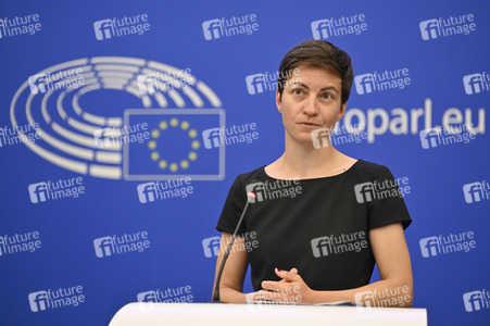 Pressebriefing der Fraktion Die Grünen/Europäische Freie Allianz im EU-Parlament in Straßburg