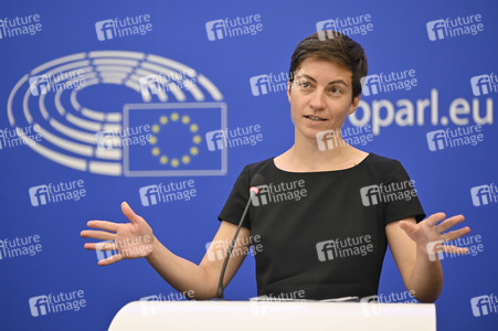 Pressebriefing der Fraktion Die Grünen/Europäische Freie Allianz im EU-Parlament in Straßburg