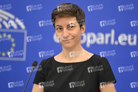 Pressebriefing der Fraktion Die Grünen/Europäische Freie Allianz im EU-Parlament in Straßburg