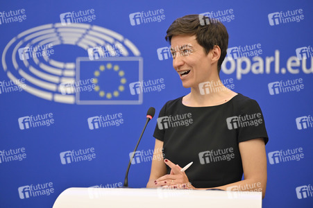 Pressebriefing der Fraktion Die Grünen/Europäische Freie Allianz im EU-Parlament in Straßburg