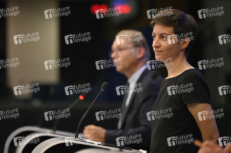 Pressebriefing der Fraktion Die Grünen/Europäische Freie Allianz im EU-Parlament in Straßburg