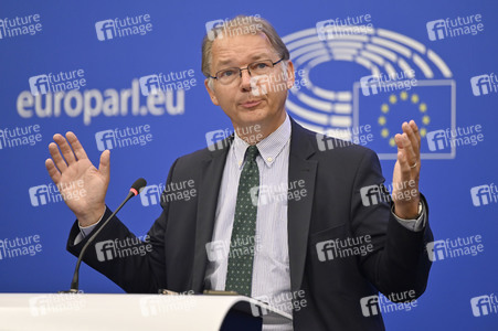 Pressebriefing der Fraktion Die Grünen/Europäische Freie Allianz im EU-Parlament in Straßburg