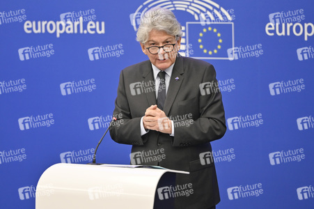 Pressekonferenz zum einheitlichen Ladegerät im EU-Parlament in Straßburg