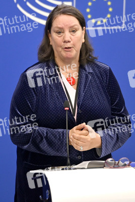 Pressekonferenz zum Mindestlohn im EU-Parlament in Straßburg