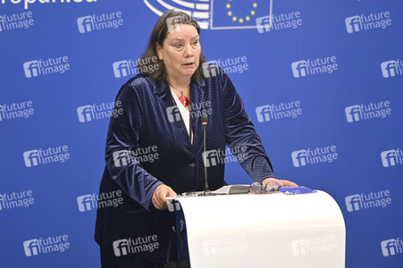 Pressekonferenz zum Mindestlohn im EU-Parlament in Straßburg
