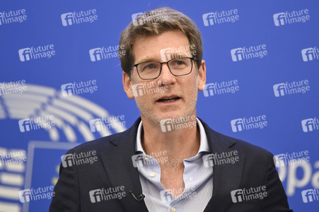 Pressebriefing der Fraktion Renew Europe im EU-Parlament in Straßburg