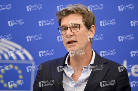 Pressebriefing der Fraktion Renew Europe im EU-Parlament in Straßburg
