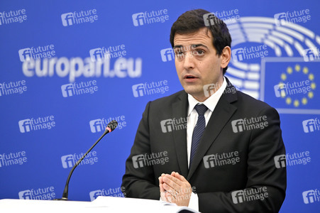 Pressebriefing der Fraktion Renew Europe im EU-Parlament in Straßburg