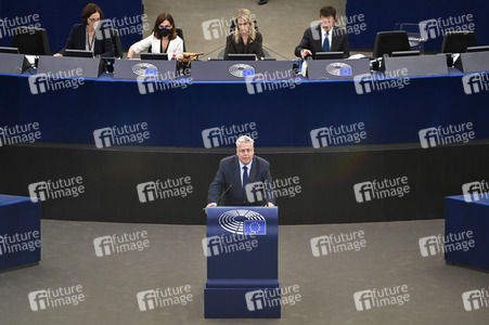 Plenartagung zum Türkei-Bericht 2021 im EU-Parlament in Straßburg