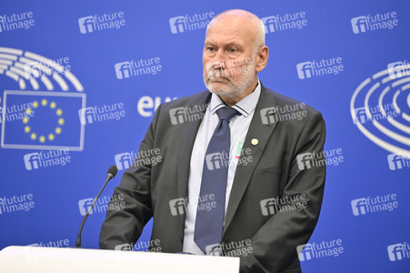 Pressekonferenz zur bulgarischen Position gegenüber Nordmazedonien im EU-Parlament in Straßburg