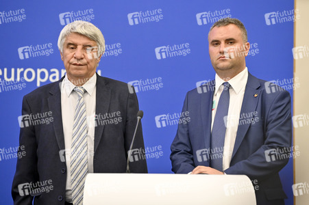 Pressekonferenz zur bulgarischen Position gegenüber Nordmazedonien im EU-Parlament in Straßburg