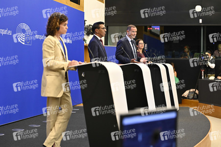 Pressekonferenz zu den  EU-Inseln und die Kohäsionspolitik im EU-Parlament in Straßburg