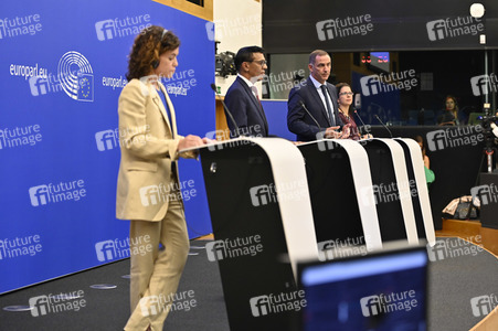 Pressekonferenz zu den  EU-Inseln und die Kohäsionspolitik im EU-Parlament in Straßburg