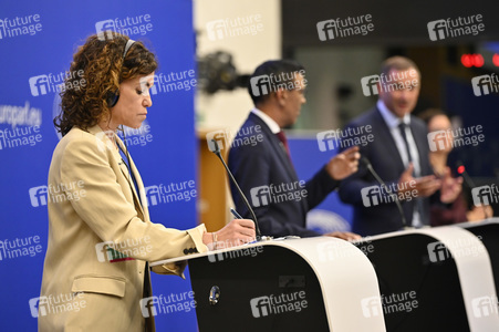 Pressekonferenz zu den  EU-Inseln und die Kohäsionspolitik im EU-Parlament in Straßburg
