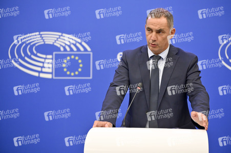 Pressekonferenz zu den  EU-Inseln und die Kohäsionspolitik im EU-Parlament in Straßburg