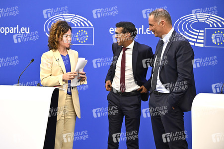 Pressekonferenz zu den  EU-Inseln und die Kohäsionspolitik im EU-Parlament in Straßburg
