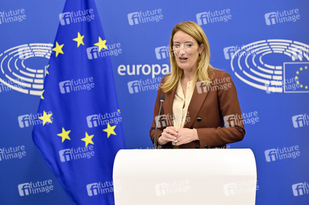 Pressekonferenz zur Urkaine im EU-Parlament in Straßburg