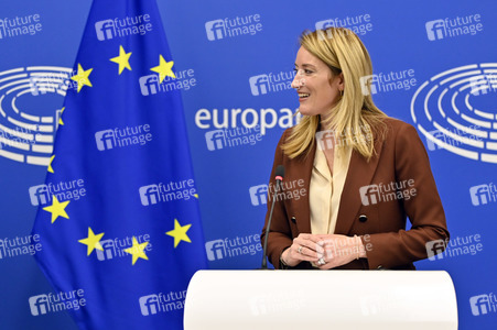 Pressekonferenz zur Urkaine im EU-Parlament in Straßburg