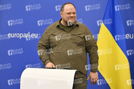 Pressekonferenz zur Urkaine im EU-Parlament in Straßburg