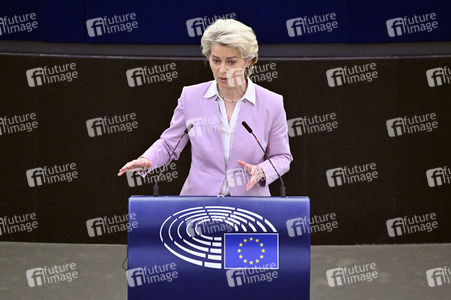Plenartagung zur Ukraine im EU-Parlament in Straßburg