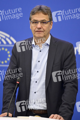 Pressekonferenz der EVP zum Thema 'Fit für 55' im EU-Parlament in Straßburg