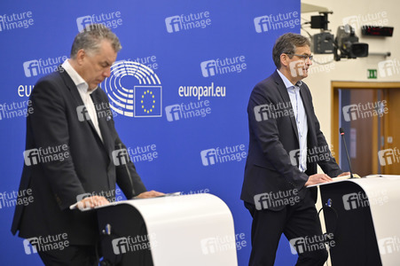 Pressekonferenz der EVP zum Thema 'Fit für 55' im EU-Parlament in Straßburg