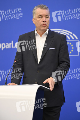 Pressekonferenz der EVP zum Thema 'Fit für 55' im EU-Parlament in Straßburg