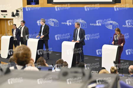 Pressekonferenz zur Kernenergie und Gas im EU-Parlament in Straßburg
