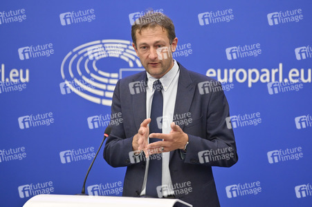 Pressekonferenz zur Kernenergie und Gas im EU-Parlament in Straßburg
