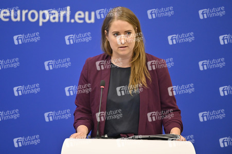 Pressekonferenz zur Kernenergie und Gas im EU-Parlament in Straßburg
