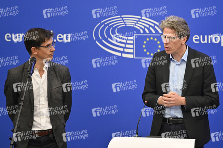 Pressekonferenz zur Kernenergie und Gas im EU-Parlament in Straßburg