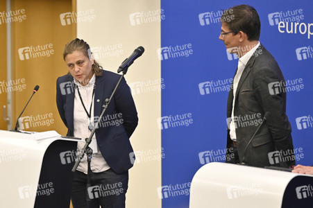 Pressekonferenz zur Kernenergie und Gas im EU-Parlament in Straßburg