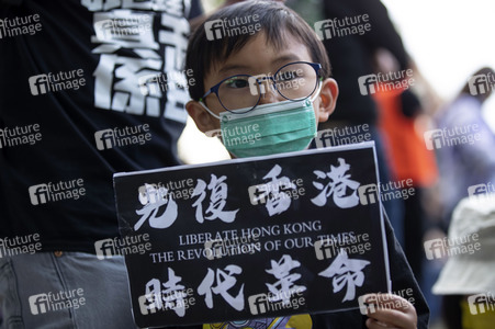 Demonstration zum 3 Jahrestag des Beginns der Honkong-Proteste in London