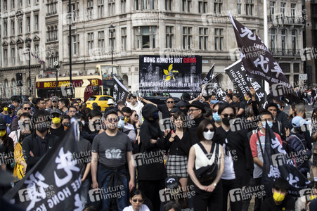 Demonstration zum 3 Jahrestag des Beginns der Honkong-Proteste in London