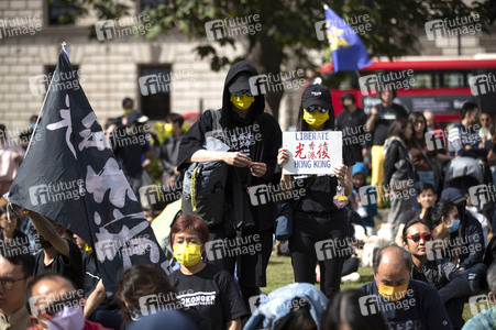 Demonstration zum 3 Jahrestag des Beginns der Honkong-Proteste in London