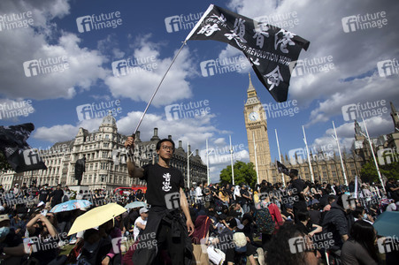 Demonstration zum 3 Jahrestag des Beginns der Honkong-Proteste in London