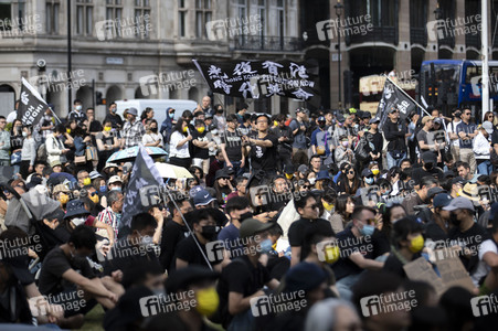 Demonstration zum 3 Jahrestag des Beginns der Honkong-Proteste in London