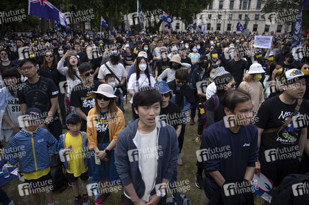 Demonstration zum 3 Jahrestag des Beginns der Honkong-Proteste in London