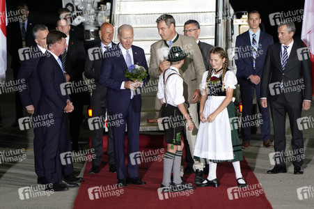 Ankunft von Präsident Biden in München