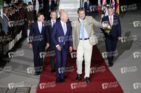 Ankunft von Präsident Biden in München