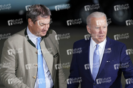 Ankunft von Präsident Biden in München