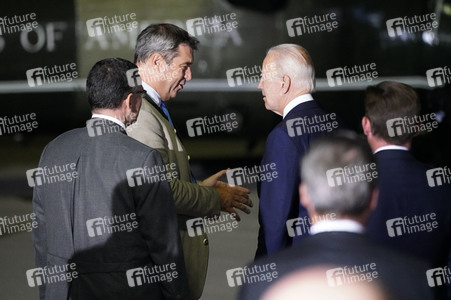 Ankunft von Präsident Biden in München