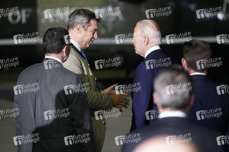 Ankunft von Präsident Biden in München