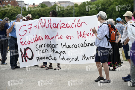 Demonstration gegen den G7-Gipfel in München