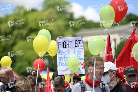 Demonstration gegen den G7-Gipfel in München